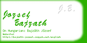 jozsef bajzath business card